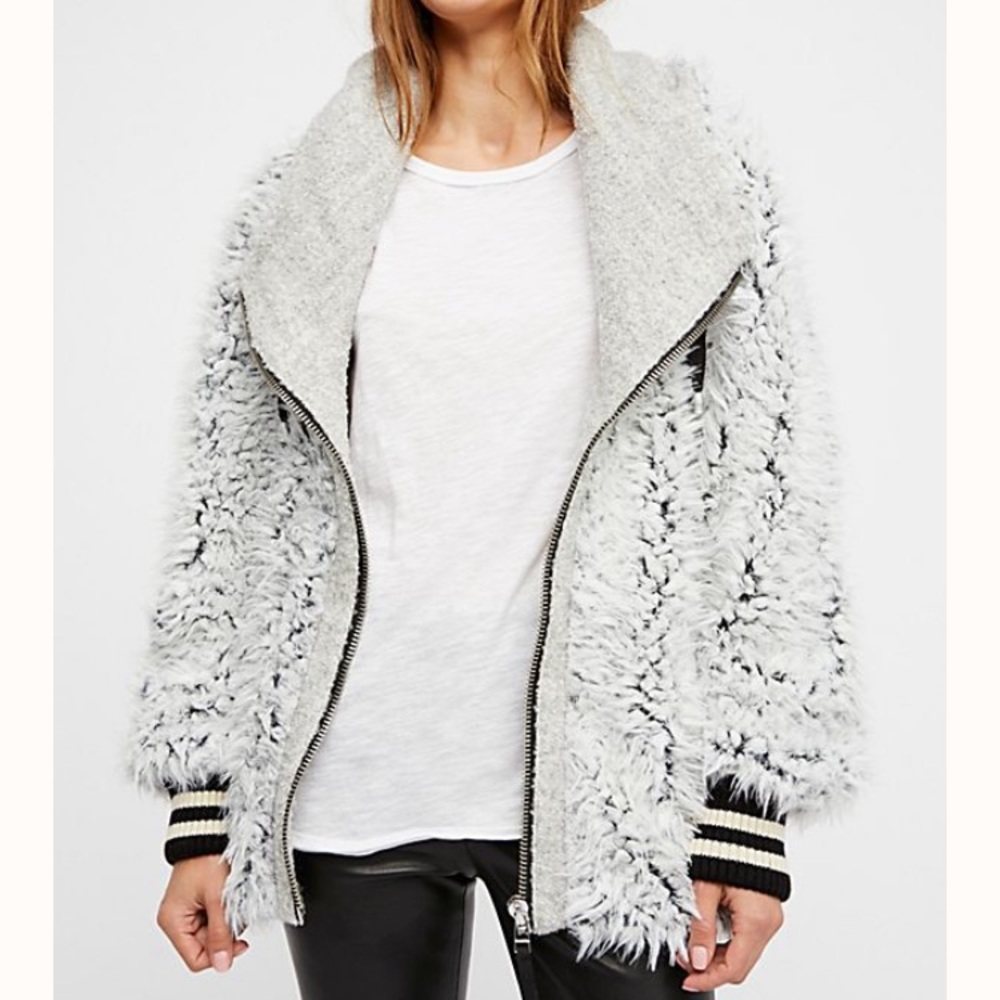 Free People Fluffy Dolman Jacket